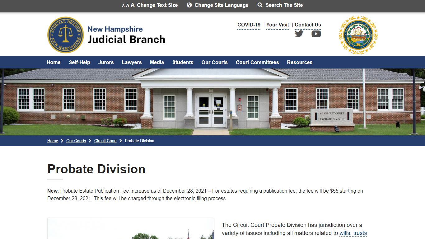 Probate Division | New Hampshire Judicial Branch