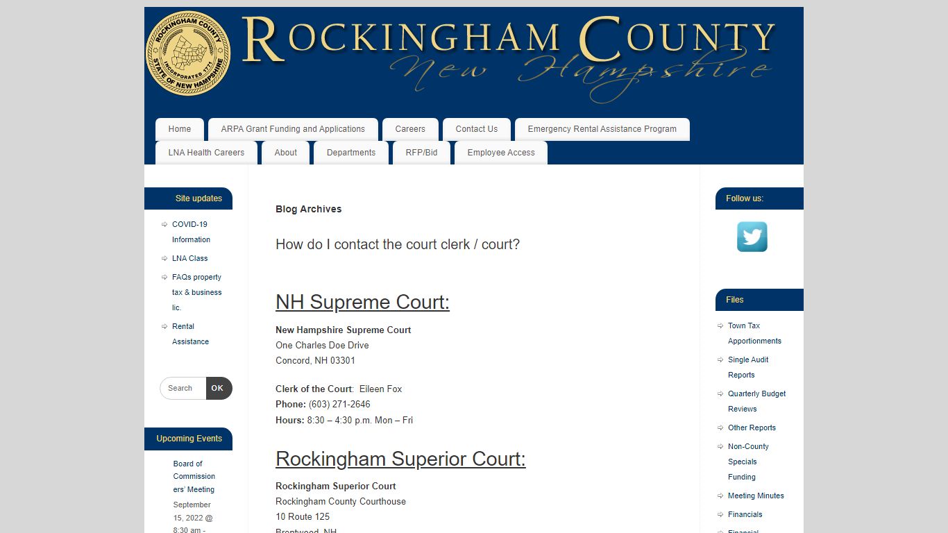 probate court – Rockingham County, NH